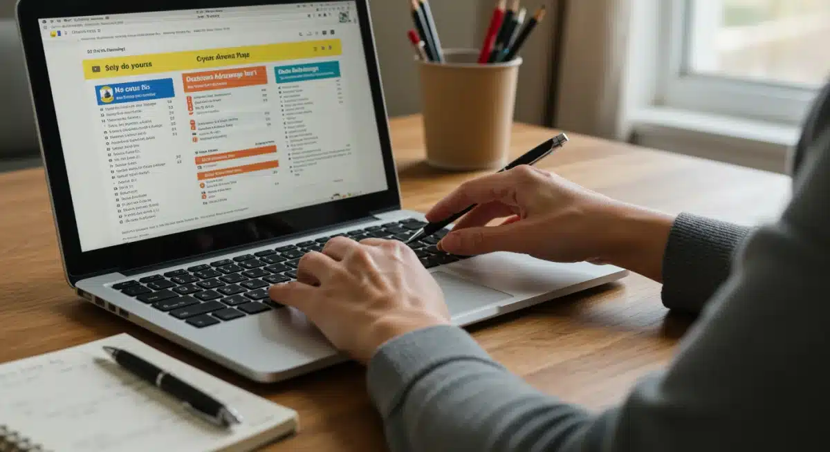 Person comparing Medicare Advantage plans online for 2025 enrollment