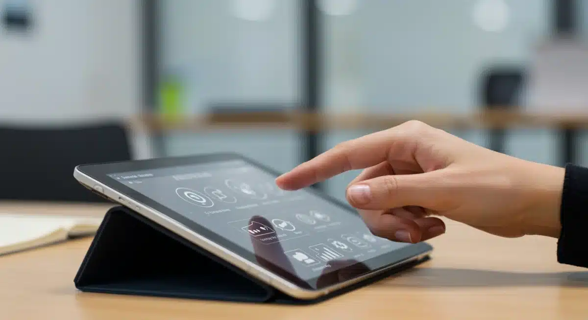 Person using screen reader for digital accessibility, highlighting technological support under ADA.