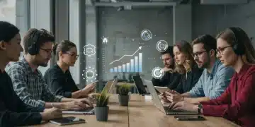 Professionals learning with micro-credentials, boosting career prospects