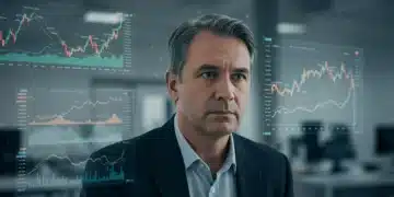 Investor analyzing Q3 2026 market volatility charts