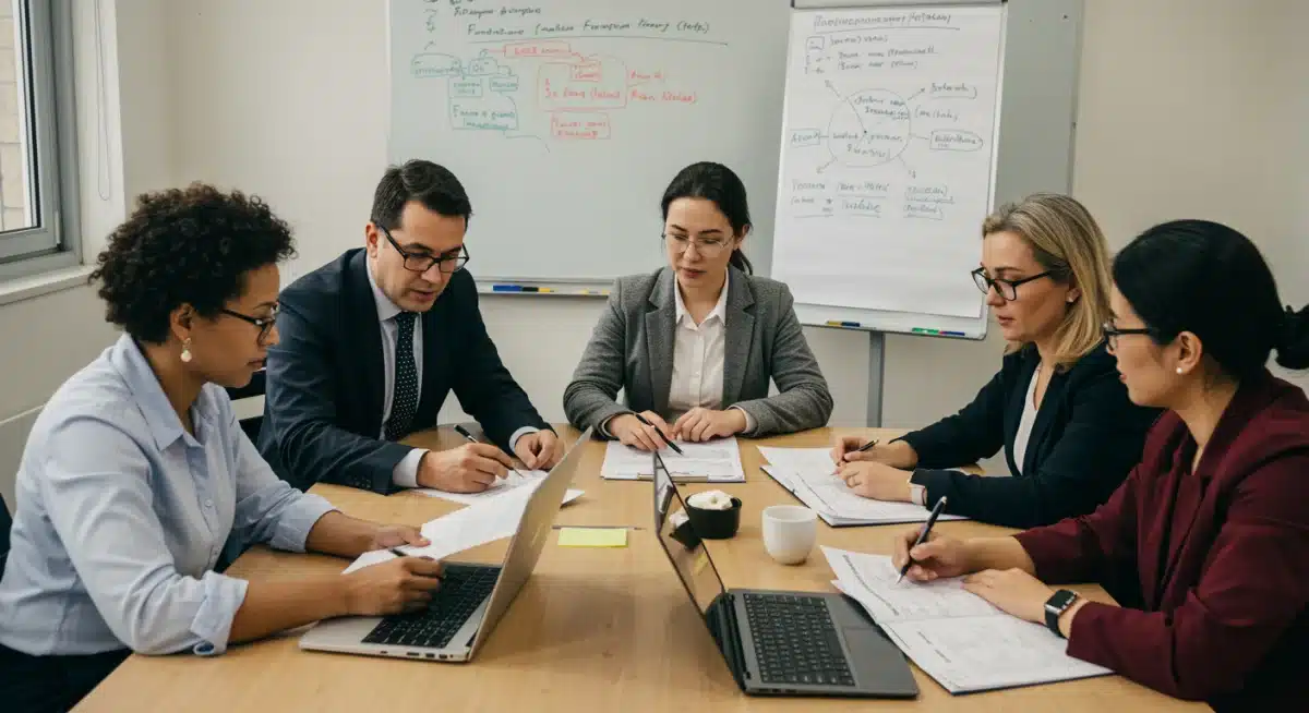 Education policymakers discussing early childhood funding and curriculum reforms