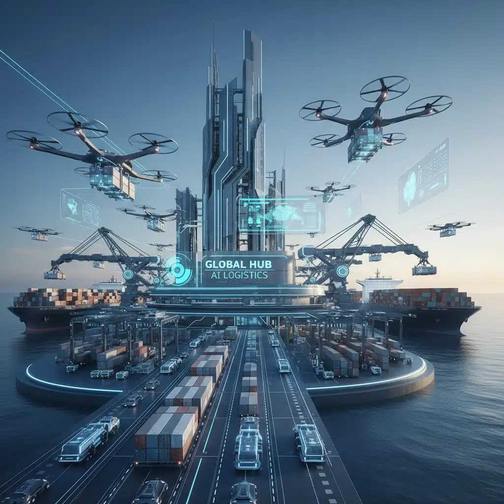 Smart port with AI and automation for resilient supply chain logistics