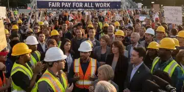 People discussing federal minimum wage increase to $15 hour