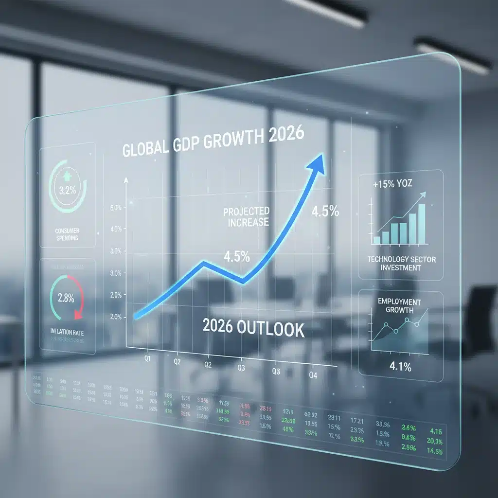 Projected GDP growth chart for 2026, economic forecast