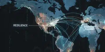 Global supply chain network with focus on US policy and resilience