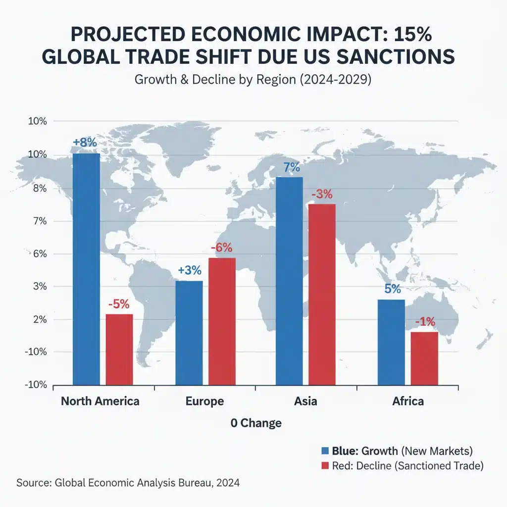 Regional economic impact chart from global trade shifts