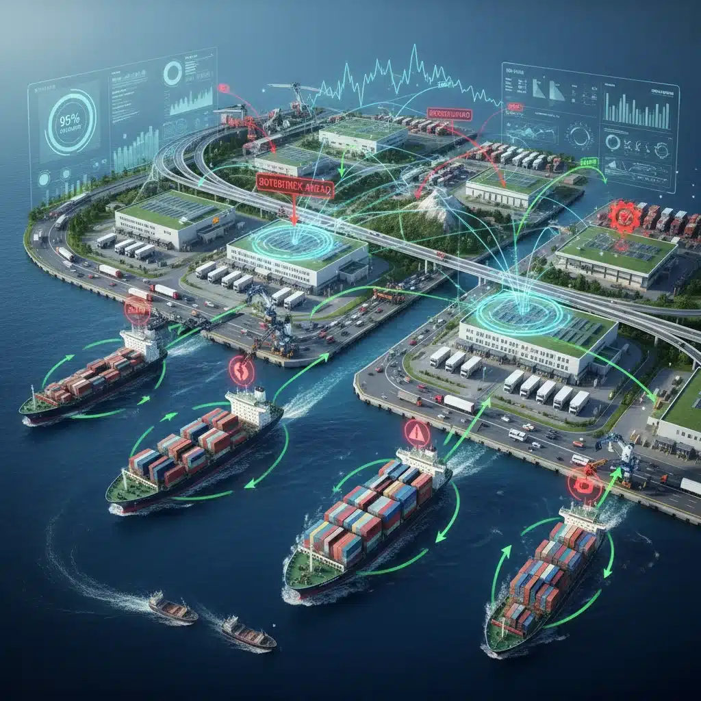 Resilient global supply chain network with optimized logistics