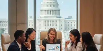 Diverse small business owners discussing 2026 growth with government support