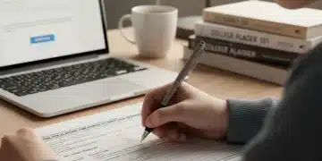 Student filling out financial aid form for Pell Grant 2026