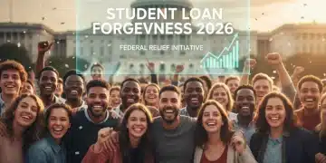 Relieved students celebrating federal student loan forgiveness expansion in 2026