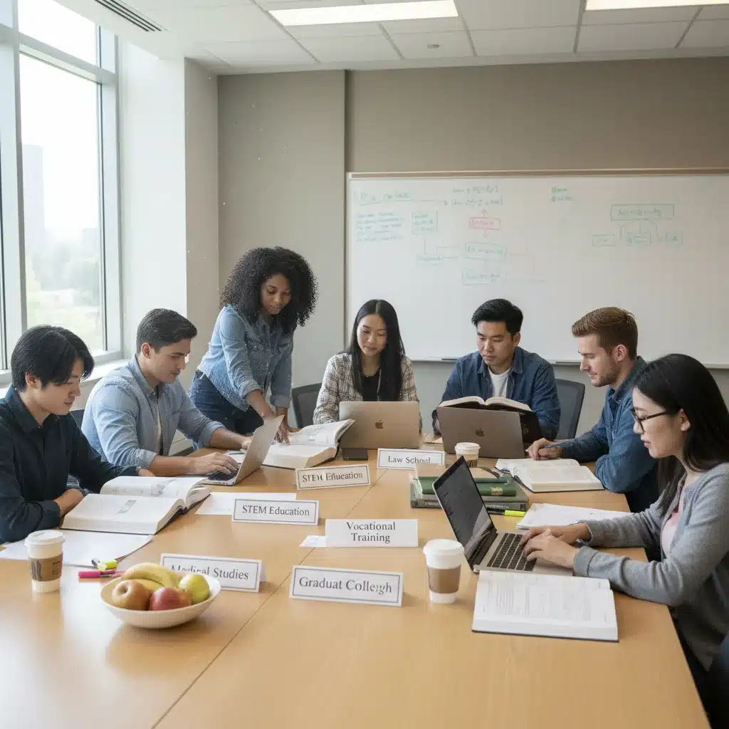 Diverse students studying, qualifying for tax credits