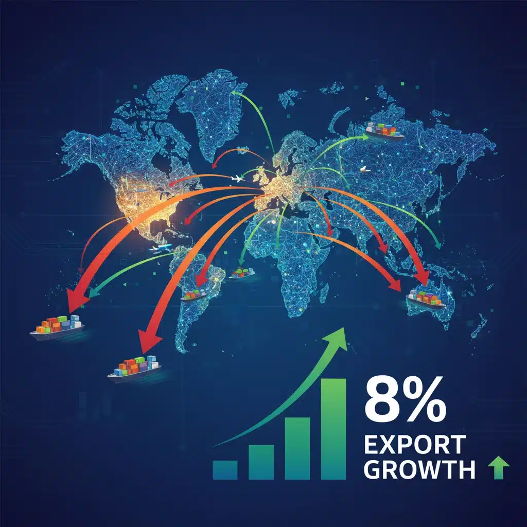 US Export Growth 2026: Targeting an 8% Increase in Global Markets
